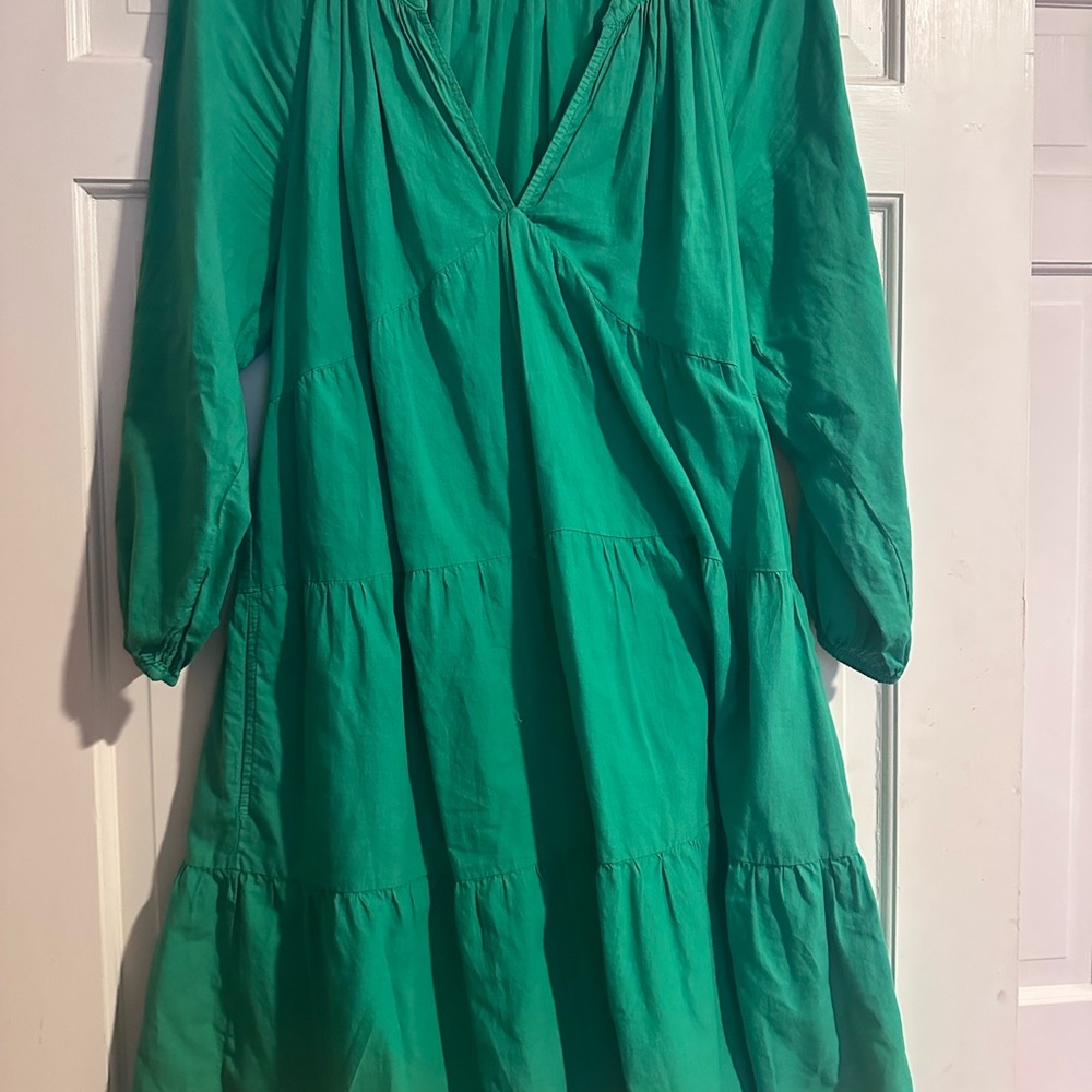 Xirena Nadia Green Tiered Dress - Picture 3 of 4